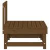 Garden Middle Sofa – Honey Brown Solid Pine Wood