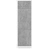 Concrete Grey Refrigerator Cabinet - 60x57x207 cm | HipoMarket