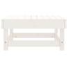 Garden Footstool White Solid Wood Pine | HipoMarket