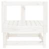 Garden Corner Sofas - 2 pcs White Solid Wood Pine | HipoMarket