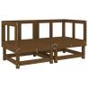 Garden Corner Sofas - Honey Brown Solid Wood Pine | Hipomarket