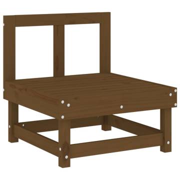 3 Piece Garden Lounge Set - Honey Brown Solid Wood Pine