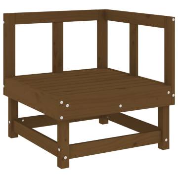 3 Piece Garden Lounge Set - Honey Brown Solid Wood Pine