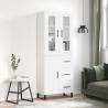 Highboard High Gloss White - Stylish Storage Solution