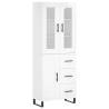 Highboard High Gloss White - Stylish Storage Solution