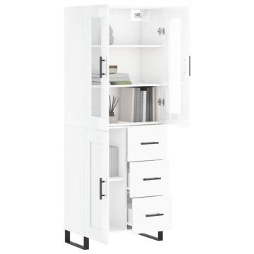 Highboard High Gloss White - Stylish Storage Solution