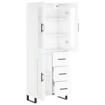 Highboard High Gloss White - Stylish Storage Solution