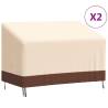 2-Seater Bench Covers 2 pcs 132x71x56/81 cm 600D Oxford Fabric Size 132 x 71 x 56/81 cm Quantity in Package 1 