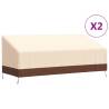 3-Seater Bench Covers 2 pcs 204x86x48/73 cm 600D Oxford Fabric Size 204 x 86 x 48/73 cm Quantity in Package 1 