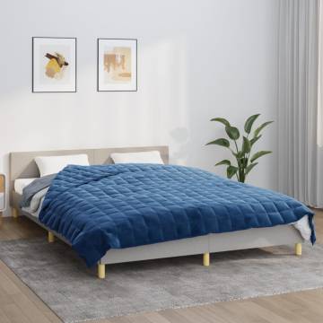 Weighted Blanket Blue 220x230 cm King - Comfort & Relaxation