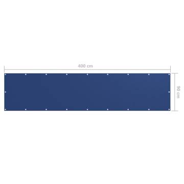 Blue Balcony Screen 90x400 cm - Waterproof Oxford Fabric