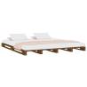 Pallet Bed Honey Brown 140x190 cm - Solid Pine Wood