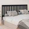 Bed Headboard Black 206x6x101 cm Solid Wood Pine Colour black Size 206 x 101 cm Quantity in Package 1 