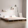 Pallet Bed Honey Brown 150x200 cm King Size Solid Wood Colour honey brown Size 150 x 200 cm 