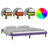 LED Bed Frame Honey Brown 180x200 cm Super King Size