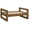 Dog Bed in Honey Brown | Solid Pine Wood | 65.5x50.5x28 cm