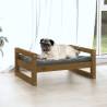 Dog Bed in Honey Brown | Solid Pine Wood | 65.5x50.5x28 cm