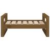 Dog Bed in Honey Brown | Solid Pine Wood | 65.5x50.5x28 cm