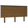 Stylish Honey Brown Bed Headboard - Solid Pine Wood | HipoMarket