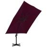 Cantilever Umbrella 300x300 cm - Bordeaux Red | Hipo Market