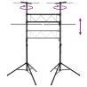 Light Stand Black 238x115x(180-300) cm - Steel | HipoMarket