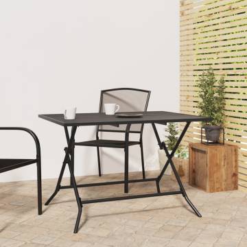 Folding Garden Table Anthracite 110x80 cm - Stylish & Durable