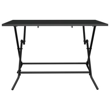 Folding Garden Table Anthracite 110x80 cm - Stylish & Durable