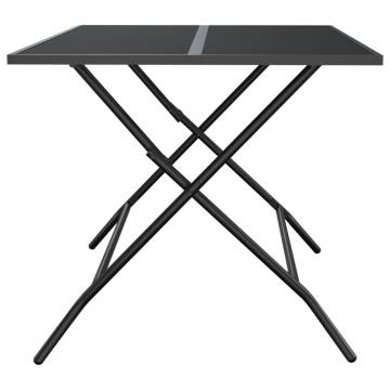 Folding Garden Table Anthracite 110x80 cm - Stylish & Durable