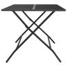 Folding Garden Table Anthracite 110x80 cm - Stylish & Durable