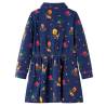 Kids' Dress with Long Sleeves & Drawstring - Navy 128