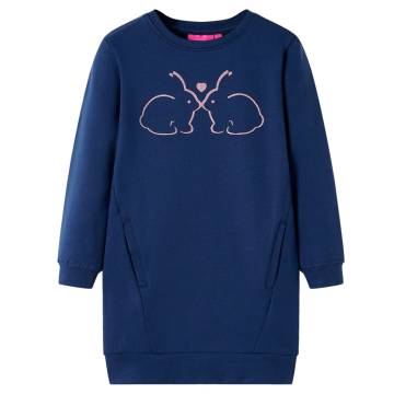 Kids' Sweatshirt Dress Navy 104 - Stylish & Comfortable Wear