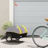 Bike Trailer Black and Yellow 30 kg Iron Colour yellow Size 123 x 52 x 53 cm 