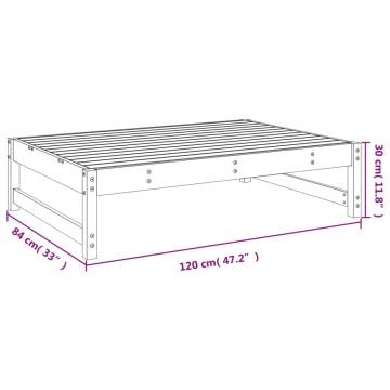 Garden Footstool 120x80 cm | Impregnated Wood Pine - HipoMarket