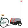 Bike Trailer Black and Orange - 30 kg Iron for Heavy Goods