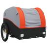 Bike Trailer Black and Orange - 30 kg Iron for Heavy Goods