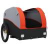 Bike Trailer Black and Orange - 30 kg Iron for Heavy Goods