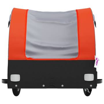 Bike Trailer Black and Orange - 30 kg Iron for Heavy Goods