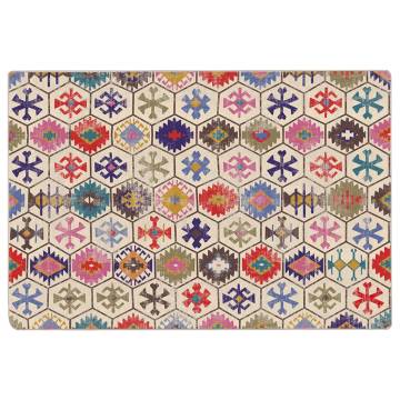 Washable Multicolour Rug 190x300 cm - Anti Slip & Stylish