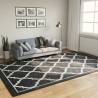 Rug Washable Black and White 190x300 cm Anti Slip Colour black and dark grey Size 190 x 300 cm 