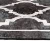 Washable Black and White Rug 190x300 cm - Anti Slip & Durable