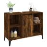 Sink Cabinet Smoked Oak 80x33x60 cm - Stylish Bathroom Storage