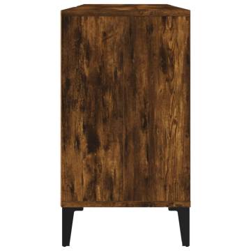 Sink Cabinet Smoked Oak 80x33x60 cm - Stylish Bathroom Storage