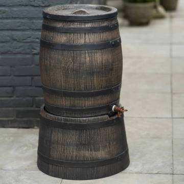 Nature Rainbutt with Wood Look 50L - Stylish Water Collection