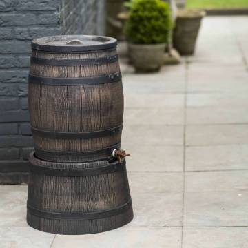 Nature Rainbutt with Wood Look 50L - Stylish Water Collection