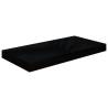 Stylish Floating Wall Shelves - High Gloss Black - 2 pcs