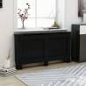 Radiator Cover Black 152x19x81.5 cm MDF Colour black Size 152 x 19 x 81.5 cm Quantity in Package 1 