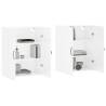 Wall Mounted Cabinets - High Gloss White 2 pcs | Hipomarket