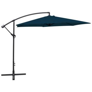 Cantilever Umbrella 3m Blue - UV Protection & Stability