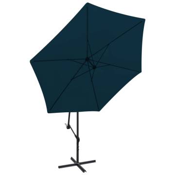 Cantilever Umbrella 3m Blue - UV Protection & Stability