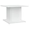 Elegant White Coffee Table - 55.5x55.5x40 cm | HipoMarket